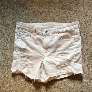 American Eagle Outfitters White Jean Shorts